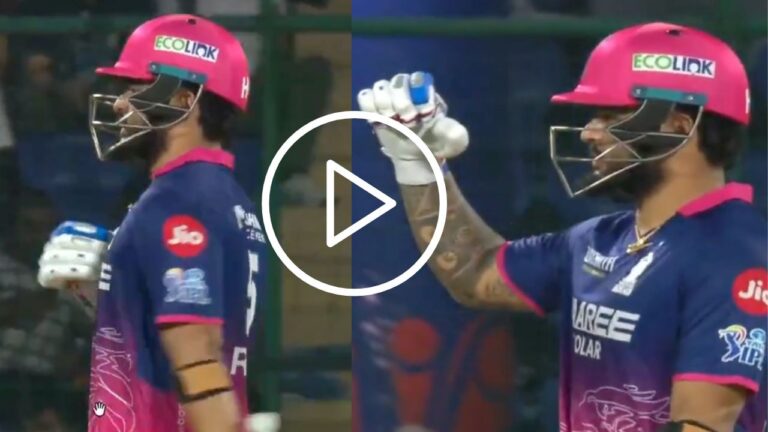Riyan Parag Sparks Controversy with Celebration Against Delhi Capitals