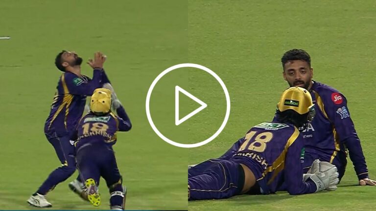 Varun Chakravarthy Fumes at Angkrish Raghuvanshi After Fielding Blunder vs MI
