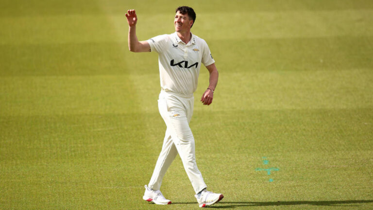 Fisher Takes Four as Rain Disrupts Surrey’s Chase at Headingley