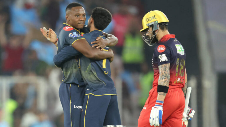Solid RCB, surging GT clash for direct final ticket in IPL 2026