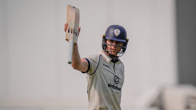 Brooke Guest Century Powers Derbyshire Domination Over Northamptonshire
