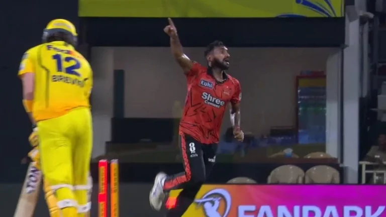 Eshan Malinga Shines as SRH Dismisses Dewald Brevis in CSK vs SRH Clash