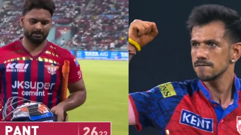 Yuzvendra Chahal Strikes: LSG Skipper Rishabh Pant Falls in Crucial IPL Clash