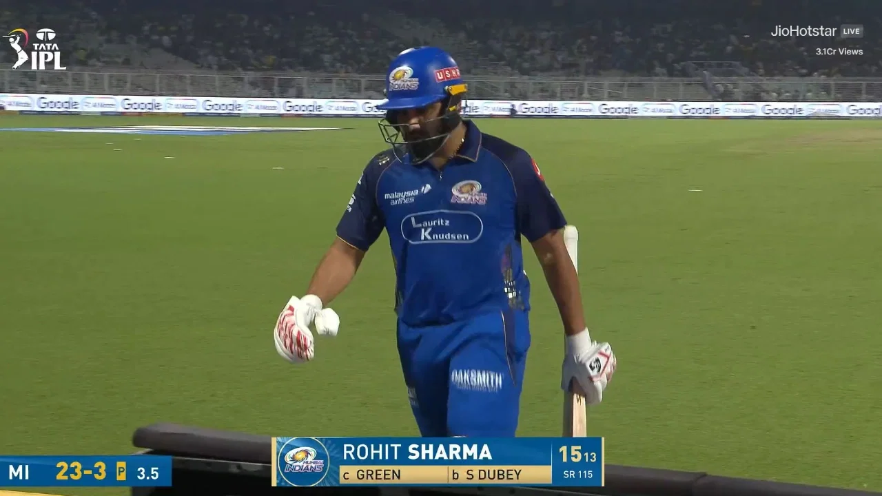 rohit sharma kkr vs mi
