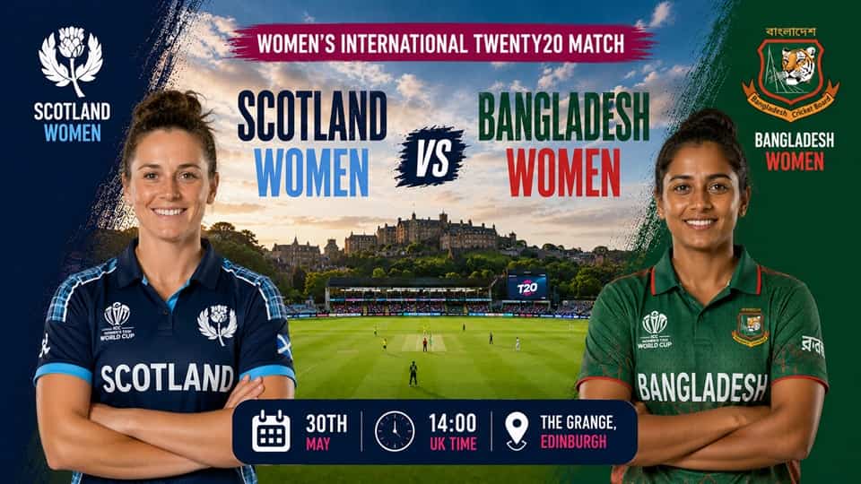 scotland women vs bangladesh women 2nd match 30 05 2026