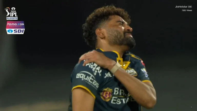 Mohammed Siraj RULED OUT? GT pacer suffers nasty shoulder injury during Qualifie – Mohammed Siraj Injury Scare in IPL 2026 Qualifier 2: Latest Update