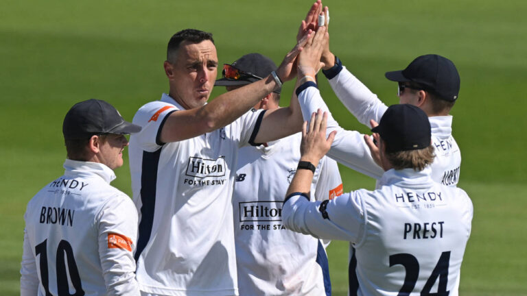 County Championship: Abbott, Potgieter give Hampshire hope of rare season win